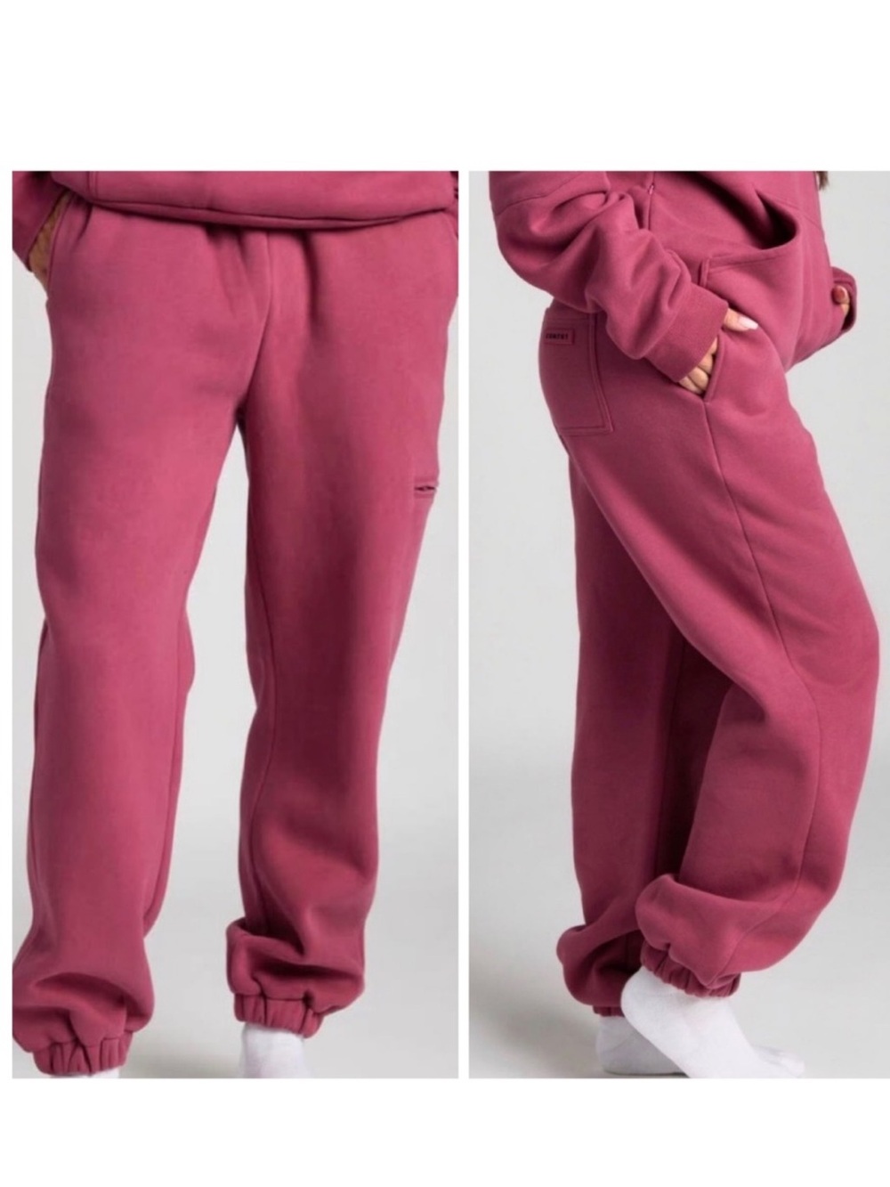 Comfrt DND Travel Sweatpants in Berry Color New With Tags M